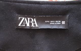 Abrigo, chaqueta antelina, de Zara.