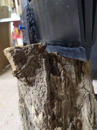 Astilladora hidráulica casera