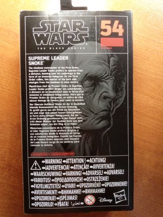 Star Wars Snoke Figura Muñeco Lider Supremo NUEVO
