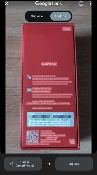 Xiaomi Mi Box versione Cina
