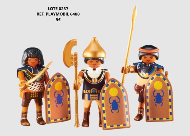 Lote 0237 playmobil ref. 6488 3 Soldados Egipcios