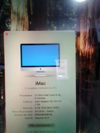 IMAC 27'' I5 GRAFICA 2GB SSD