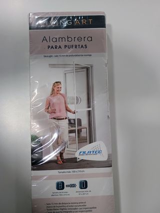 Mosquitera abatible de aluminio para puerta