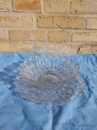 Porta frutta vintage in vetro