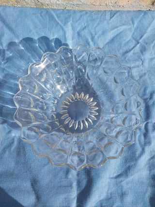 Porta frutta vintage in vetro