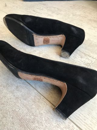 Zapatos flamenco talla 38. mujer. negros.