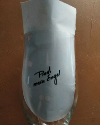 5 calici vetro Engel