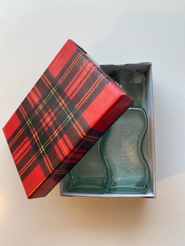 Juego de aceitera y vinagrera de cristal