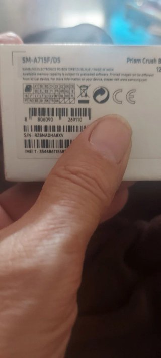 Samsung a71  128gb   caja  cargador no origin