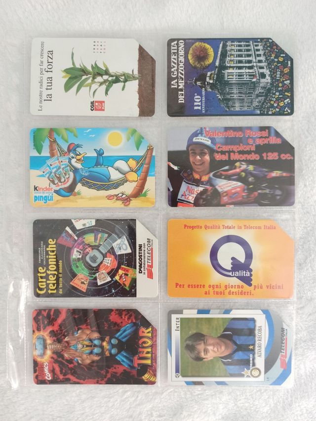 8 schede telefoniche rare tir. limitata
