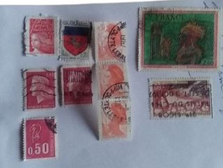 10 sellos Francia ref. 0006