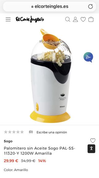 Palomitera Sogo a estrenar