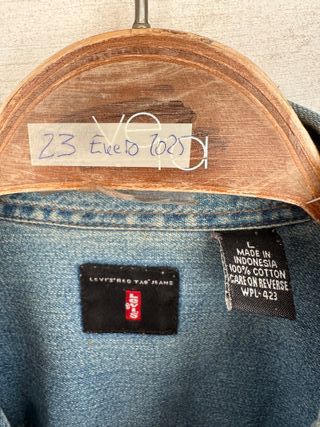 VINTAGE LEVIS RED TAB camisa azul talla L