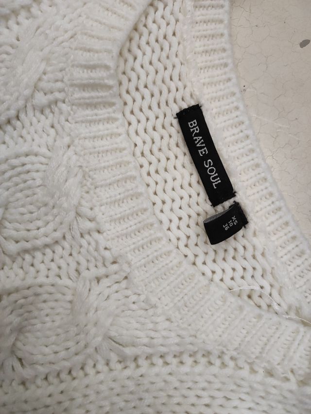 Jersey punto de ochos , color crudo