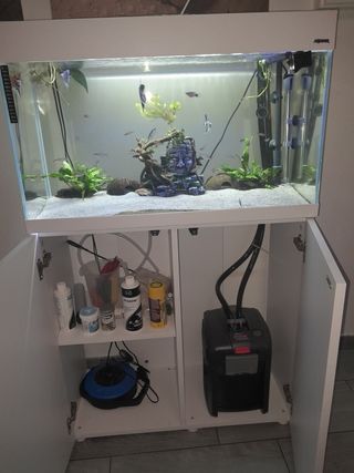 Acuario con mesa aquael 125 litros