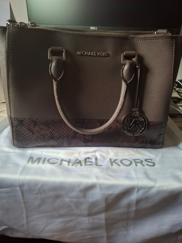 Borsa Michael Kors fango e pitonata