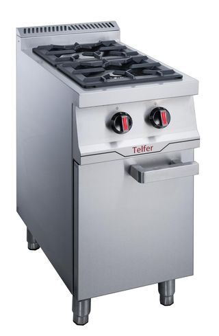 Cocinas 2 fuegos con base 40 disposición vertical