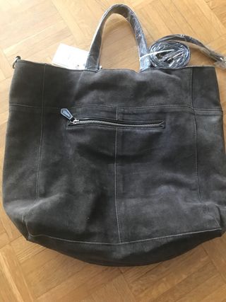 Bolso shopper serraje Zara