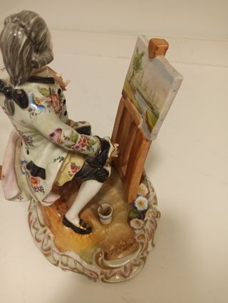 FIGURA DE PORCELANA ANTIGUA DE 200 AÑOS APROX.