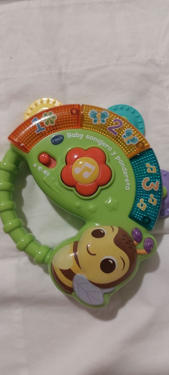 Pandereta de abejas musicales