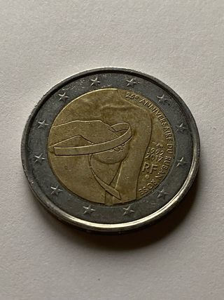 2 Euro Commemorativa Francia 25 Anniversario
