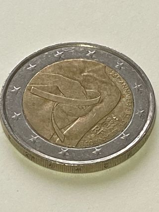 2 Euro Commemorativa Francia 25 Anniversario