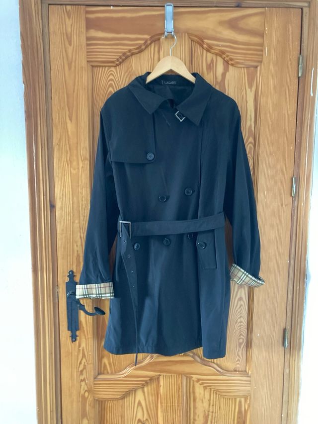 Gabardina larga cuadros