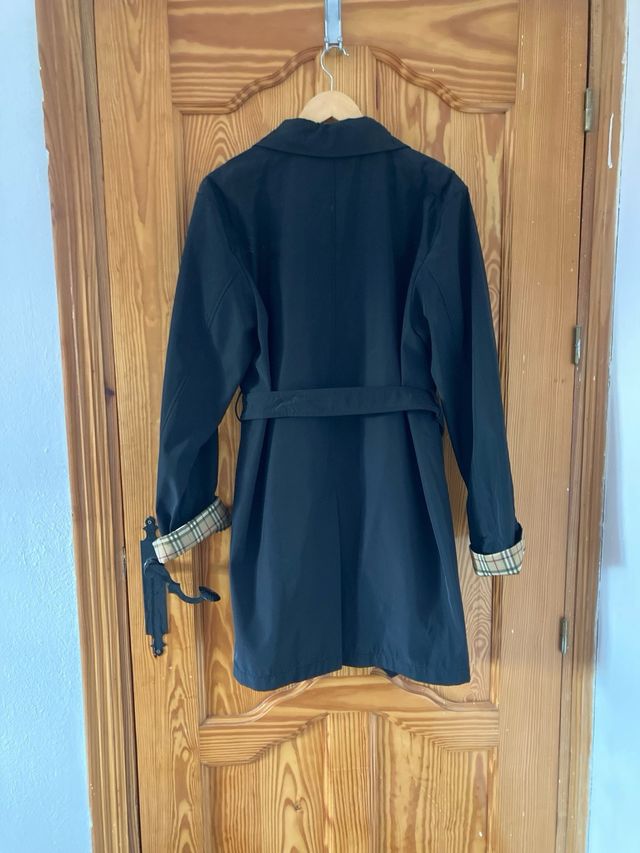 Gabardina larga cuadros