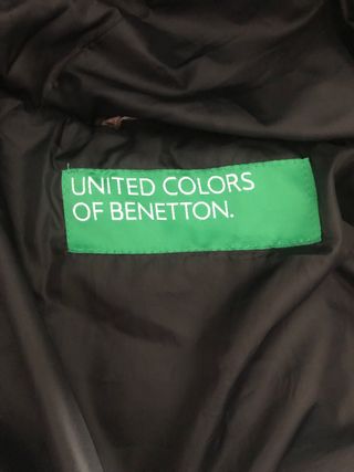 Abrigo dorado abrigadito de benetton