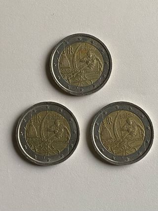 2 Euro tre monete Giochi Invernali 2006 Torino