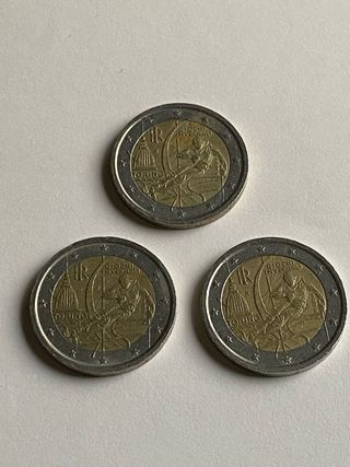 2 Euro tre monete Giochi Invernali 2006 Torino