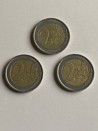 2 Euro tre monete Giochi Invernali 2006 Torino