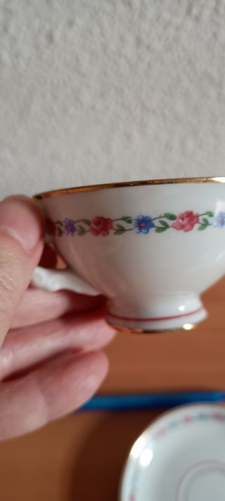 Taza con plato Jager antigua