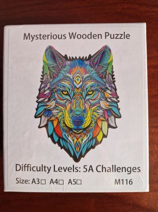 Puzzle de Madera A3 - Lobo