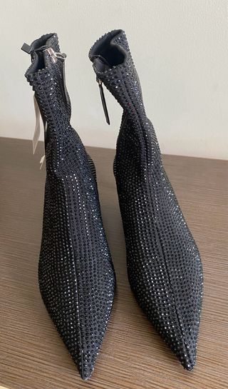 Botines Zara con brillo. Talla 36