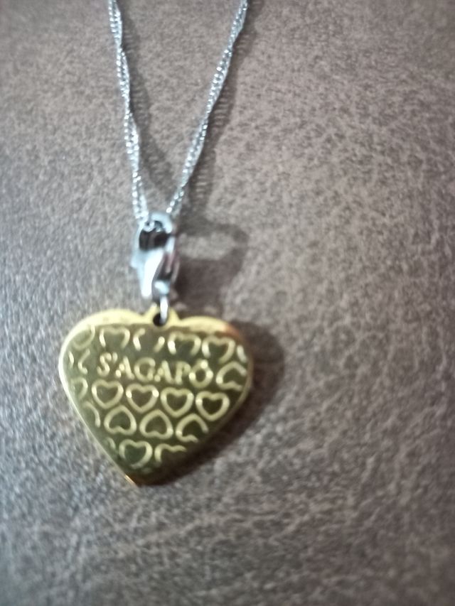 Collana con pendente a cuore S' agapo
