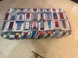 Puff marron 120x58x35