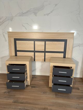 CABECERO RESPALDAR CAMA 135/150 +2 MESITAS A JUEGO