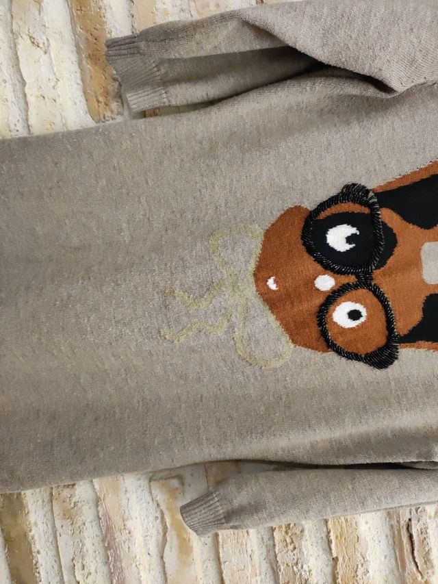 Vestido punto estilo Jersey cuello altoo