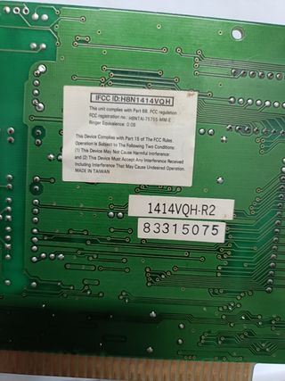 Tarjeta de Red vintage