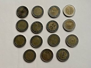 15 Monete da 2 Euro da collezione