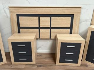 CABECERO RESPALDAR CAMA 135/150 +2 MESITAS A JUEGO