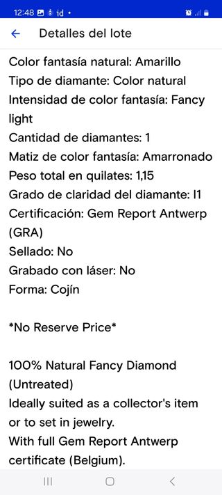 DIAMANTE 1.15 CT