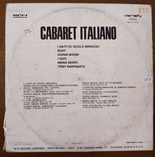 vinile 33 giri Cabaret Italiano
