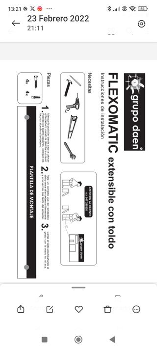 Tendedero exterior acordeón con toldo Leroy merlin