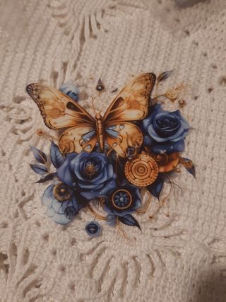 20 stickers grandes, borboleta Mecânica