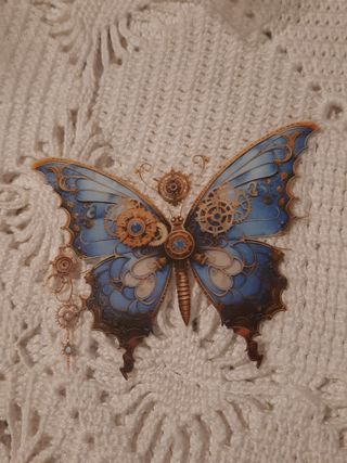 20 stickers grandes, borboleta Mecânica