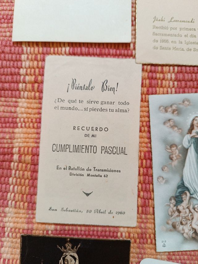 Estampas y recordatorios 1945/1962