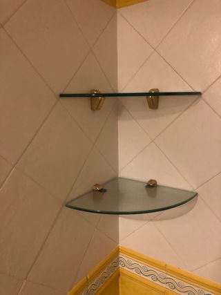 Estantes de cristal 