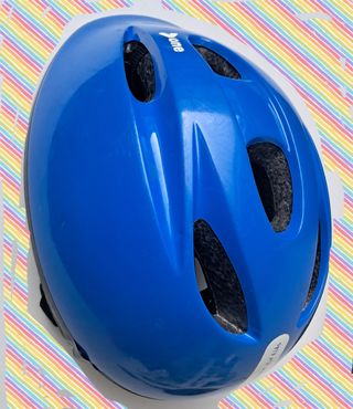 casco bici niño azul